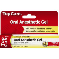 TopCare Oral Anesthetic Gel, Maximum Strength, 0.5 Ounce