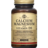 Solgar Calcium Magnesium, with Vitamin D3, Tablets, 150 Each