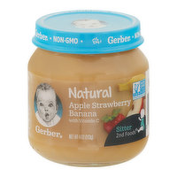 Gerber Apple Strawberry Banana, Sitter 2nd Foods, 4 Ounce