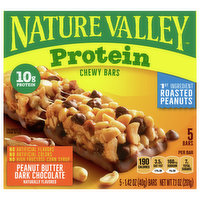 Nature Valley Chewy Bars, Peanut Butter Dark Chocolate, 5 Each