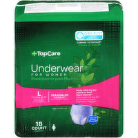 TopCare Maximum Absorbency L Underwear For Women, 1 Each