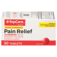 TopCare Pain Relief, Extra Strength, 500 mg, Tablets, 50 Each