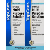 TopCare Multi-Purpose Solution, Sterile, 2 Each