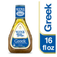 Ken's Steak House Dressing, with Feta Cheese & Black Olives, Greek, 16 Fluid ounce