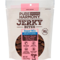 Pure Harmony Grain Free Salmon Recipe Super Mix Jerky Bites Dog Treats, 5 Ounce