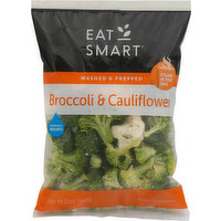 Eat Smart Broccoli & Cauliflower, Steam in the Bag, 12 Ounce