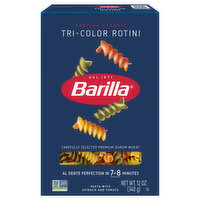 Barilla Pasta, Tri-Color Rotini, 12 Ounce