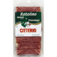 Citterio Rotolino, Genoa Salame & Provolone Cheese, 6 Ounce
