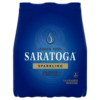 Saratoga Spring Water, Carbonated, Sparkling, 6 Each