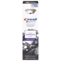 Crest Toothpaste, Anticavity, Fluoride, Invigorating Mint, Charcoal, Deep Clean, Whitening Therapy, Large Size, 4.6 Ounce