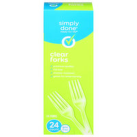 Simply Done Forks, Clear, 24 Each