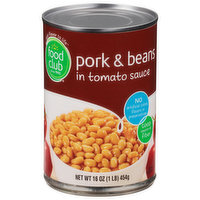 Food Club Pork & Beans in Tomato Sauce, 16 Ounce