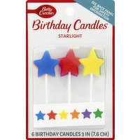 Betty Crocker Birthday Candle, Starlight, 6 Each