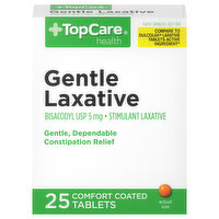TopCare Gentle Laxative, 5 mg, Tablets, 25 Each