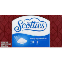 Scotties Facial Tissue, Everyday Comfort, 2-Ply, 110 Each