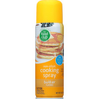 Food Club Cooking Spray, Non-Stick, Butter Flavored, 5 Ounce