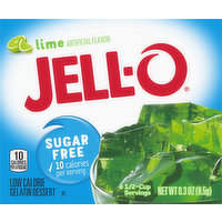 JELL-O Sugar Free Lime Instant Gelatin Mix, 0.3 Ounce