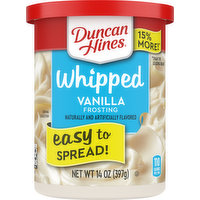 Duncan Hines Frosting, Vanilla, Whipped, 14 Ounce