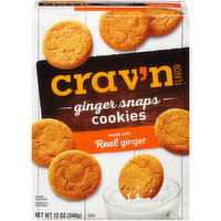 Crav'n Flavor Ginger Snaps Cookies, 12 Ounce