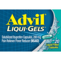 Advil Ibuprofen, 200 mg, Liquid Filled Capsules, 20 Each