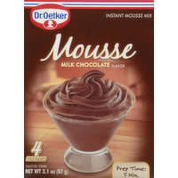 Dr Oetker Mousse Mix, Instant, Milk Chocolate, 3.1 Ounce