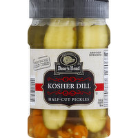 Boar's Head Pickles, Half-Cut, Kosher Dill, 26 Fluid ounce