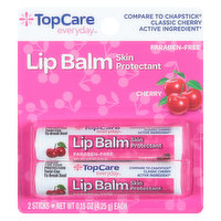 TopCare Lip Balm, Skin Protectant, Cherry, 2 Each