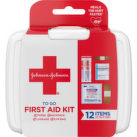 Johnson & Johnson First Aid Kit, To Go, 1 Each