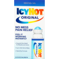 Icy Hot Pain Relief, No Mess, Roll-On, 2.5 Fluid ounce