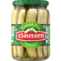 Claussen Kosher Deli-Style Pickle Spears, 24 Fluid ounce