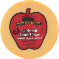 Apple Smoked Cheese, All Natural, Gouda, 8 Ounce