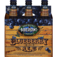 Blue Point Beer, Golden Ale, Blueberry, 12 Ounce