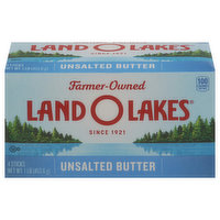 Land O Lakes Butter, Unsalted, 4 Each