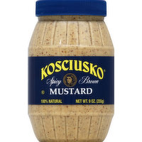 Kosciusko Mustard, Spicy Brown, 9 Ounce