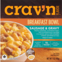 Crav'n Flavor Breakfast Bowl, Sausage & Gravy, 7 Ounce