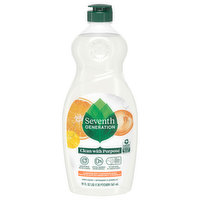 Seventh Generation Dish Liquid, Clementine Zest & Lemongrass Scent, 19 Fluid ounce