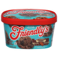 Friendly's Frozen Dairy Dessert, Chocolate Moose Tracks, 1.5 Quart