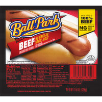 Ball Park Beef Franks, Uncured, 15 Ounce