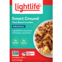 Lightlife Crumbles, Plant-Based, Original, 12 Ounce