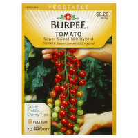 Burpee Seeds, Tomato, Super Sweet 100 Hybrid, 30 Milligram