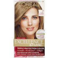 Excellence Permanent Haircolor, Creme, Dark Blonde 7, 1 Each