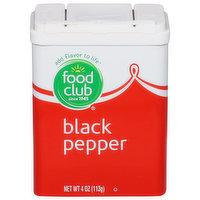 Food Club Black Pepper, 4 Ounce