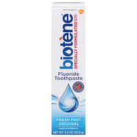 Biotene Toothpaste, Fresh Mint Original, 4.3 Ounce