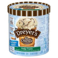 Edy's Ice Cream, Light, Fudge Tracks, 1.5 Quart