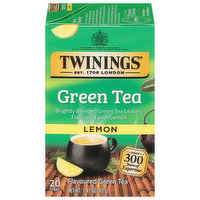 Twinings Green Tea, Lemon, Tea Bags, 20 Each