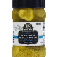 Boar's Head Pickle Chips, Bread & Butter, Horseradish, 15.5 Fluid ounce