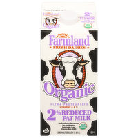 Farmland Milk, Organic, 2% Reduced Fat, 0.5 Gallon