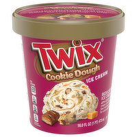 Twix Ice Cream, Reduced Fat, Cookie Dough, 16 Fluid ounce