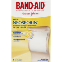 Band-Aid Bandages, Adhesive, with Neosporin, All One Size, 8 Each