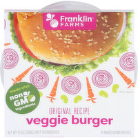 Franklin Farms Veggie Burger, Original Recipe, 4 Each